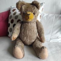 Teddy ca. 65 Jahre alt mit Brumm Mechanismus ca. 60 cm hoch Sachsen - Naundorf bei Oschatz Vorschau