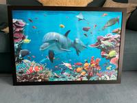 Wunderschönes Bild, Kinderz., Delfin, Nemo, Schildkröte 87 x 67 Niedersachsen - Friedland Vorschau