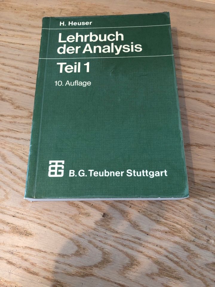 Heuser - Lehrbuch der Analysis, Teil 1 in Dresden