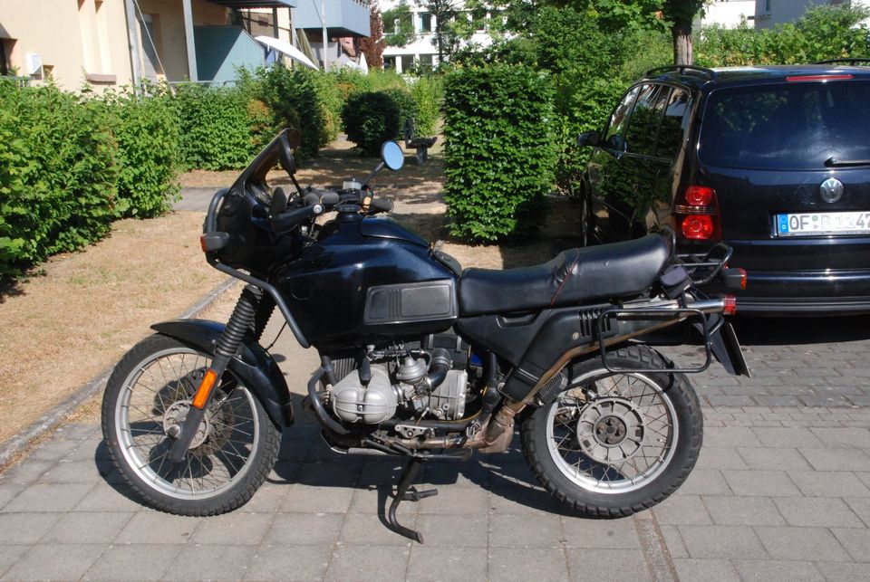 BMW R100GS BJ1990 93540Km schwarz aus Altersgründen  abzugeben in Frankfurt am Main