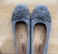 Gabor Ballerina Comfort Leder Latex Gr 5,5 Nieten Blüten 39 taupe Hessen - Wiesbaden Vorschau