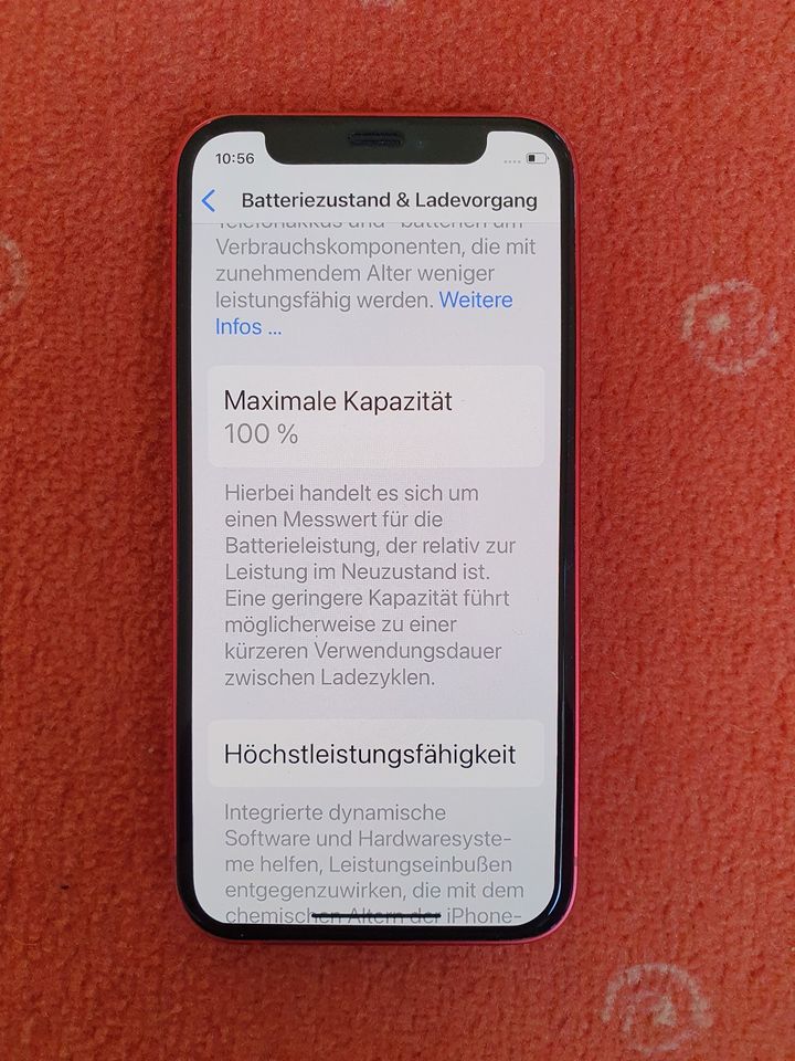 iPhone 12 Mini, 128 GB, rot, Zustand: sehr gut in Freiburg im Breisgau