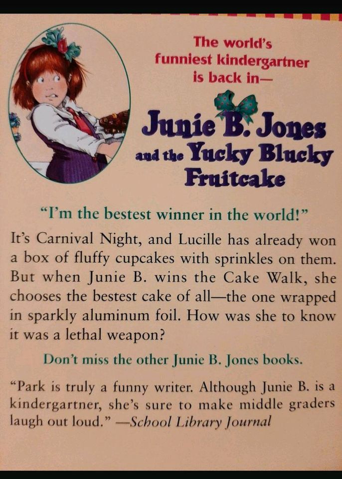 Kinderbuch Englisch/ Junie B.Jones and the Yucky Blucky Fruitcake in Hamburg