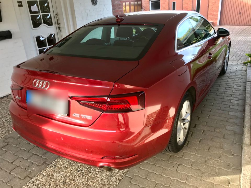 AUDI A5 COUPE 190 PS LED EZ 7/2019 GARANTIE 10/2024 TOP ZUSTAND in Sierksrade