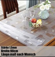 Tischfolie Tischdecke Schutzfolie mit Muster Transparent  1.5 mm Sillenbuch - Heumaden Vorschau