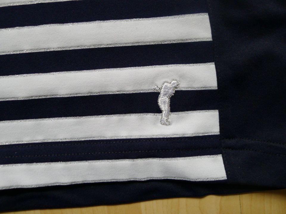 Golfino Damen Golfhemd/Outdoorshirt weiß/Blau 44 in Herten