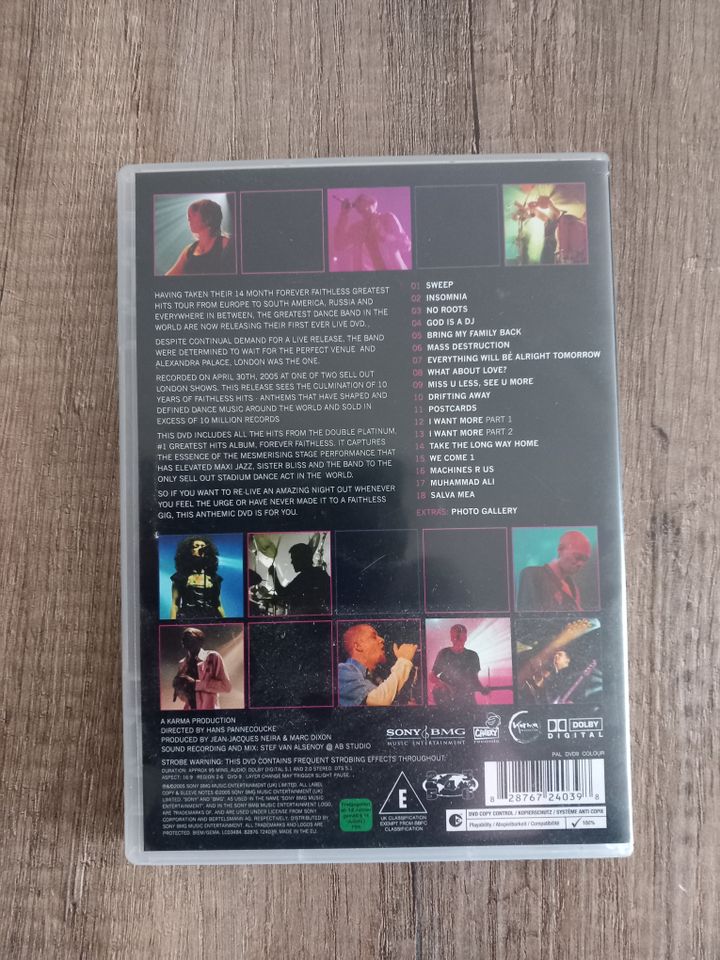 Faithless - Live at Alexandra Palace DVD in Pampow