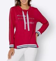 Damen Sweatshirt Pullover Freizeit Langarm Rundhals Rot 46 Dresden - Briesnitz Vorschau