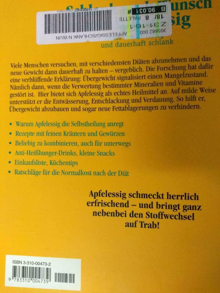 Schlank nach Wunsch mit Apfelessig, Selbstheilung aktivieren, in Weißenburg in Bayern