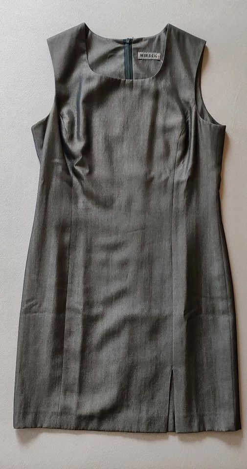 HIRSCH Kleid grau leichter Glanz GrS-36  2× getragen in Mühldorf a.Inn