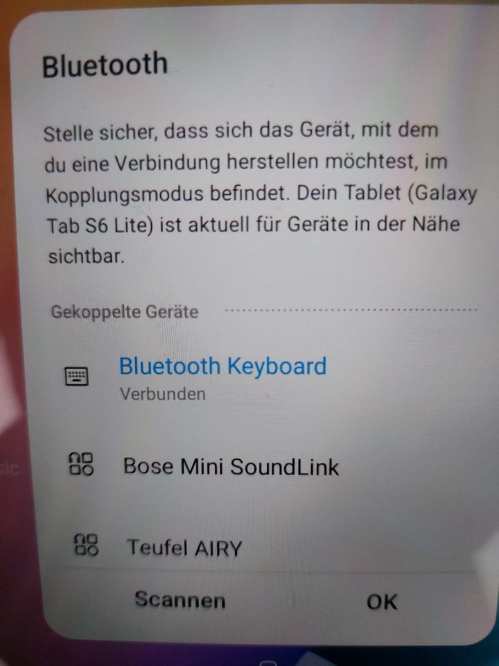 Samsung Galaxy Tab S5e Multifunktons Touchpad Tastatur in Herford