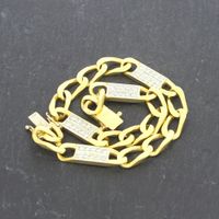 Wert 2890,- Figaroarmband Gelbgold 750 20,5 cm 0,40Ct pdddd 26463 Düsseldorf - Friedrichstadt Vorschau