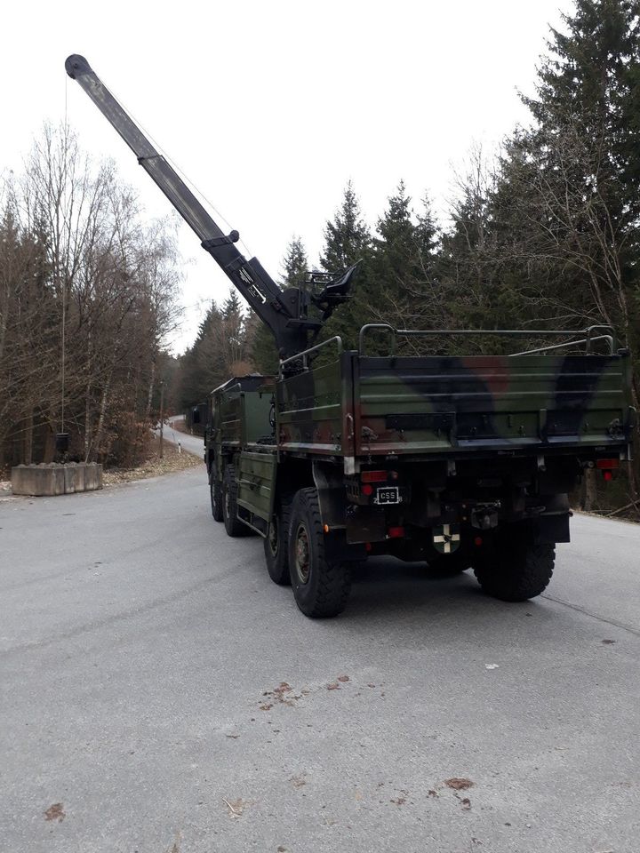 MAN KAT1 10T Mil glw 8x8 mit Ladekran  Direkt von der Bundeswehr in Rattenberg