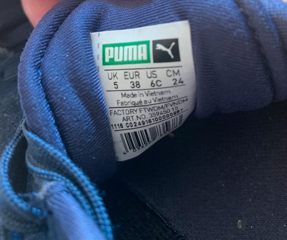 Puma Suede dunkelblau Wildleder Gr.38 guter Zustand in Saarbrücken