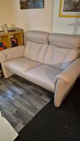 2 er Sofa couch creme  aus Leder wie neu elegant Bremen - Neustadt Vorschau