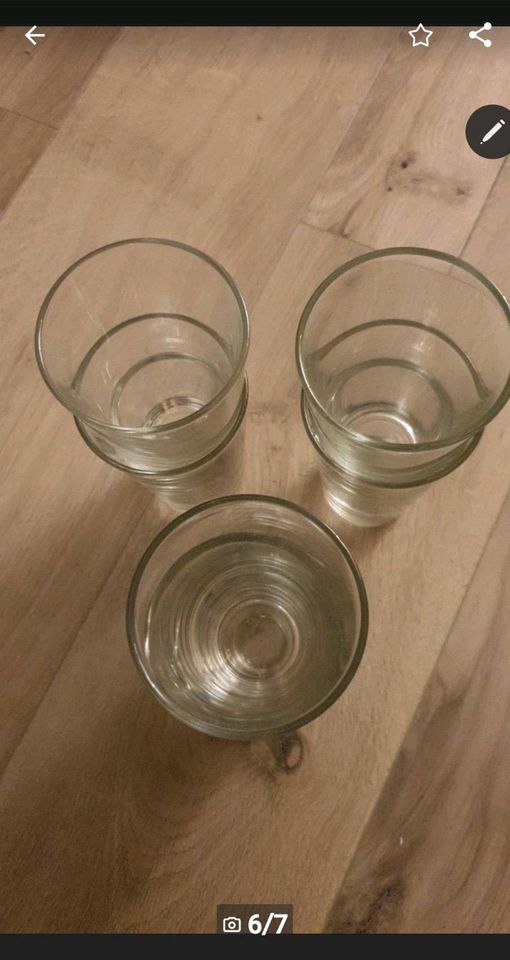 Gläser Trinkgläser stapelbar edel wertig 6 Stück in Kiel