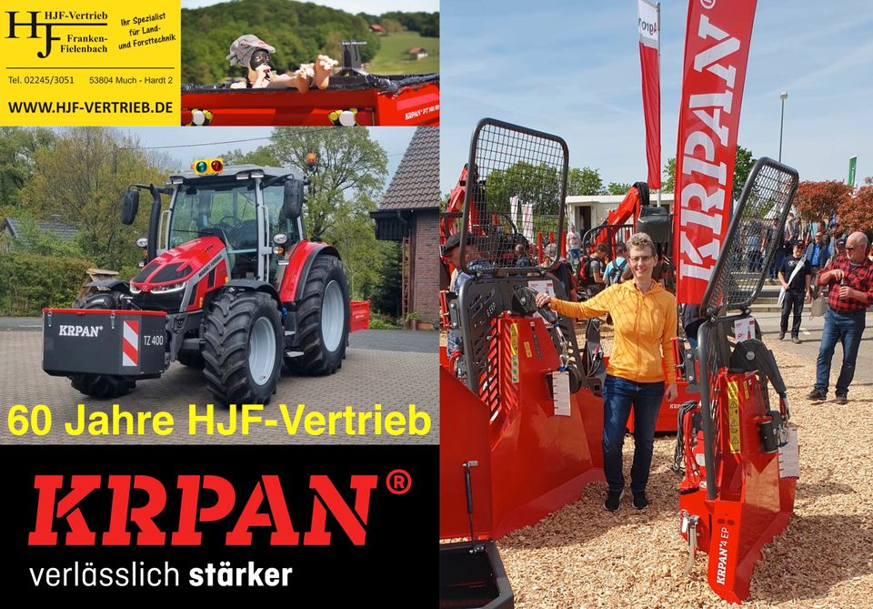 ⚠️ Krpan® 6,5 EH Forstseilwinde, Seilwinde ,Funk ,Rückewinde in Much