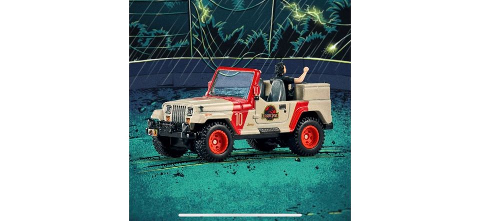 JURASSIC PARK HOT WHEELS JEEP WRANGLER & DR. IAN MALCOLM in Dorsten