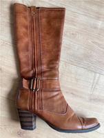 Tamaris Stiefel Leder cognac Gr. 40 Nordrhein-Westfalen - Wenden Vorschau