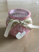 Teelicht Glas Windlicht rosa mit Herz ❤️ Nordrhein-Westfalen - Herdecke Vorschau