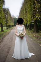 Ivory Brautkleid A-Linie – Eingenähtes Korsett mit Spitze & Perle Köln - Kalk Vorschau