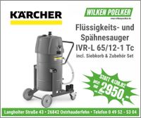 Kärcher Flüssigkeits- & Spähnesauger IVR-L 65/12-1 Tc Ausstellung Niedersachsen - Ostrhauderfehn Vorschau