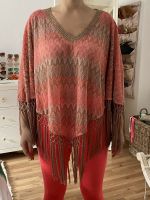 Miss June Poncho Tunika Ibiza boho orange Fransen bunt onesize Hannover - Südstadt-Bult Vorschau