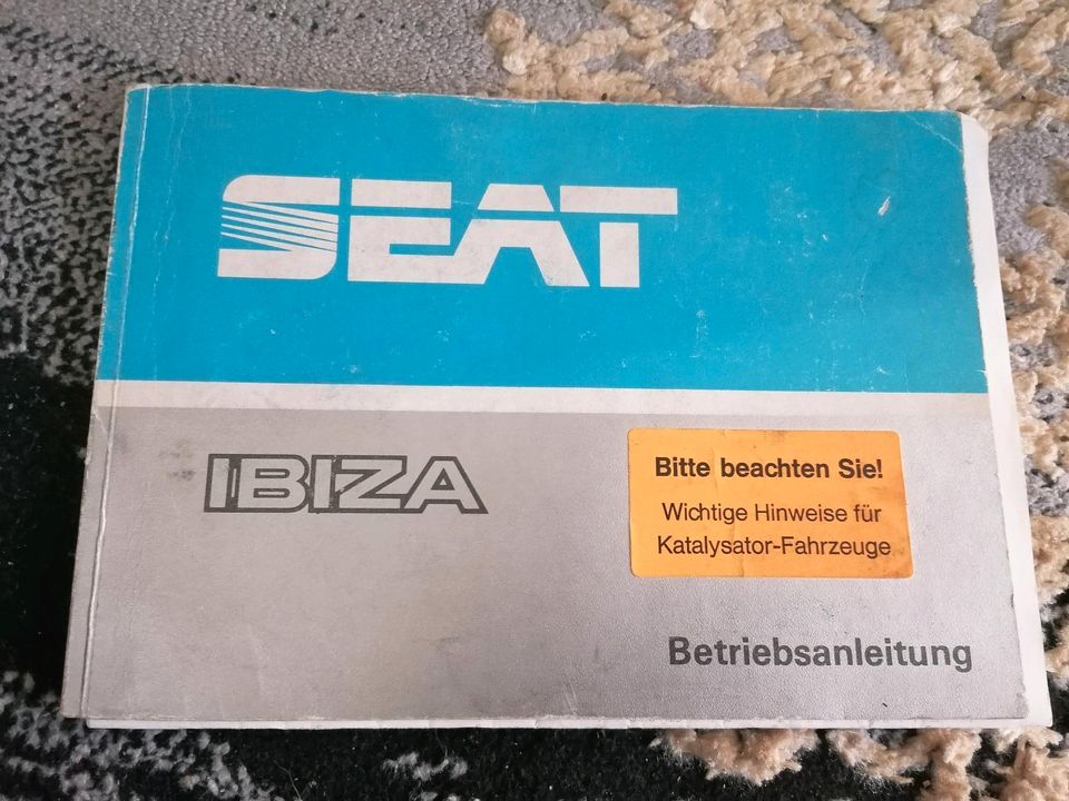 Betriebsanleitung Seat Ibiza 1984 bis 1993, Bedienungsanleitung in Rostock