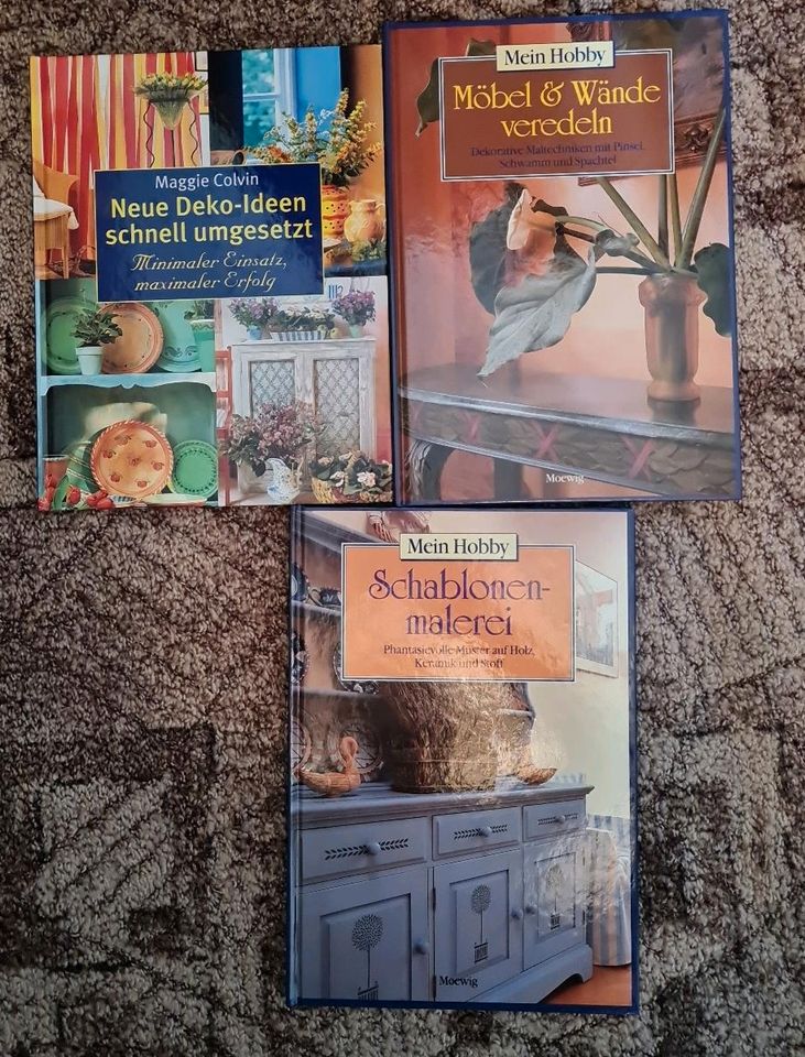 3 Bücher für Dekoration ,einfach in Zichow