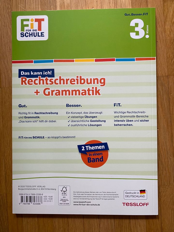 NEU Deutsch 3. Klasse Fit für die Schule Grammatik Rechtschreiben in Mülheim (Ruhr)