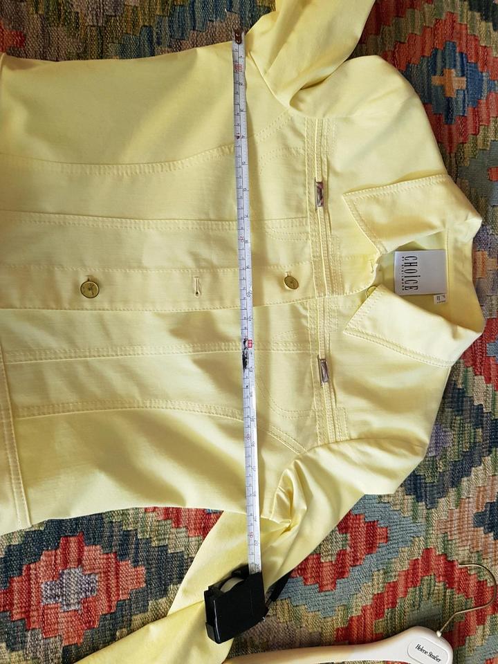 Choice leichte Sommerjacke in Jeansjackenform 36/38 gelb in Gundelfingen