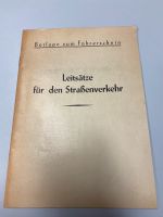 Beilage zum Führerschein 1955 Leitsätze im Straßenverkehr Niedersachsen - Lehre Vorschau