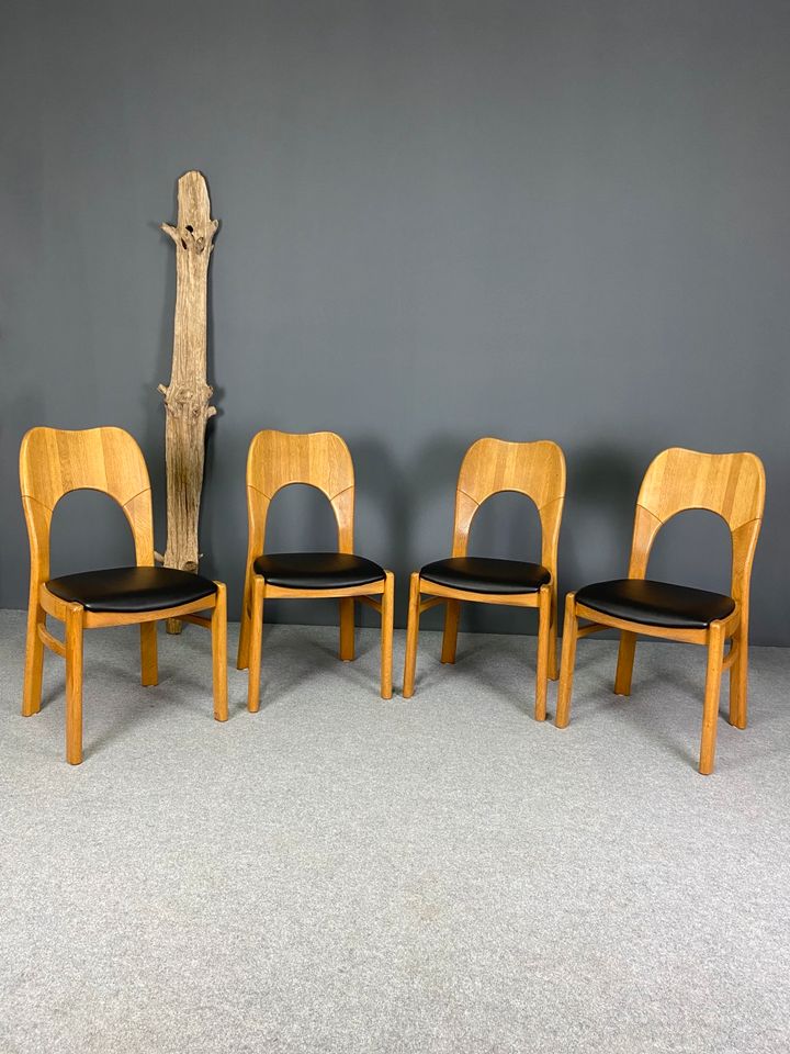 4er Set Mid Century Stühle im Stil Niels Koefoed 60er Vintage in Ostfildern