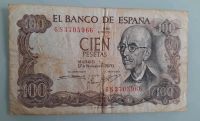 Spanien 100 Pesetas 1970 Geldschein Rheinland-Pfalz - Igel Vorschau