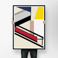 Walter Gropius - Bauhaus Treppen - Poster A1 Dortmund - Innenstadt-Nord Vorschau