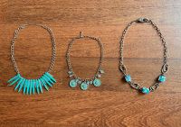 3 Ketten, 1 Preis: Modeschmuck, Metall, blaue Elemente Hessen - Idstein Vorschau