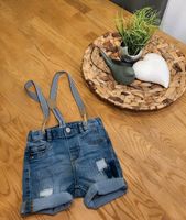 Baby kurze Hose Jeanshose mit Trägern Gr.  80 Jeans München - Milbertshofen - Am Hart Vorschau