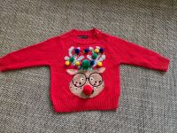 ⚡ Gr. 68 Pullover rot Weihnachten 3D Rentier Elch Weihnachtspulli Leipzig - Schleußig Vorschau