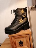 Gold Astro Star Moon Chunky Boots Koi Footwear Gothic Witch Veagn Niedersachsen - Delmenhorst Vorschau