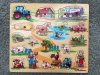 Eichhorn Bauernhof Steckpuzzle Holz Bayern - Heigenbrücken Vorschau