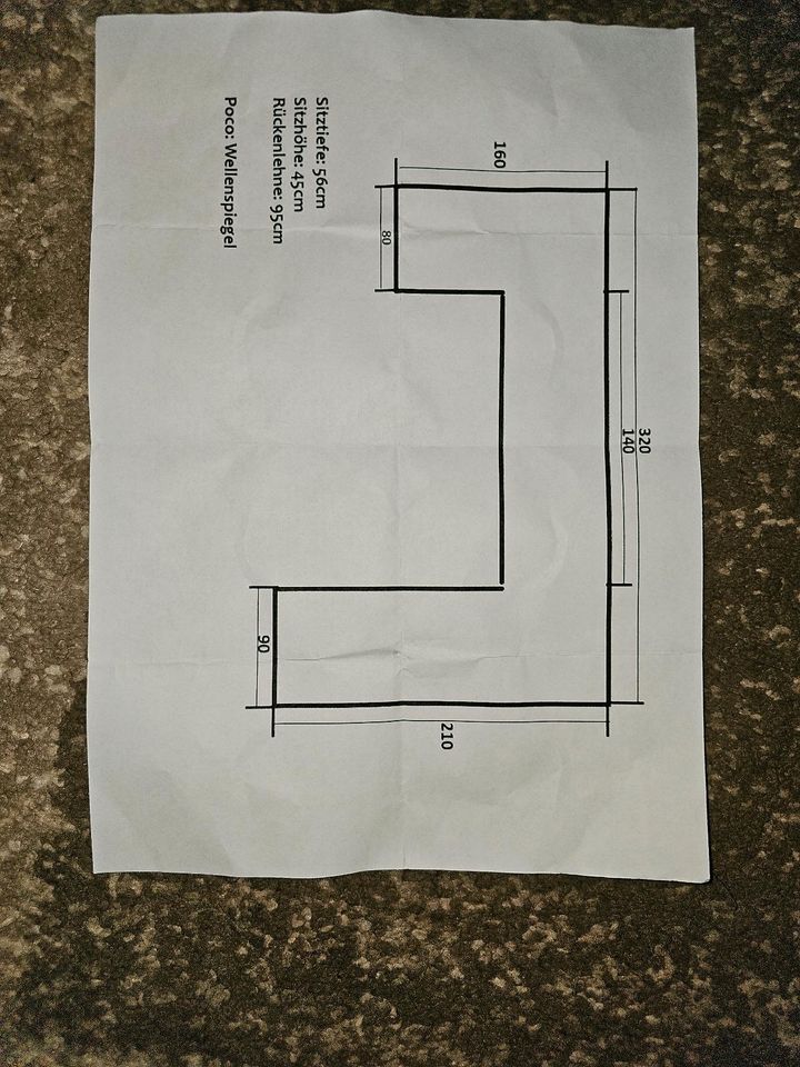 Wohnlandschaft / U Couch / Sofa in Mechernich