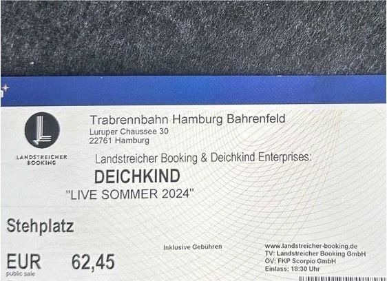 Deichkind Ticket Hamburg in Jork