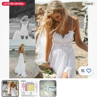 Brautkleid Sommer Strand Boho kurz Überrock Nordrhein-Westfalen - Mönchengladbach Vorschau