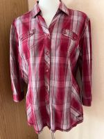 Bluse, Cecil, Gr. XL, Stretch, 3/4 Arm, Bordeaux/Grau Niedersachsen - Oyten Vorschau