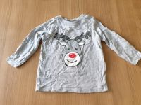 Kinder Baby Jungen Shirt Langarm Weihnachten Gr. 80 Rentier grau Bad Doberan - Landkreis - Bad Doberan Vorschau