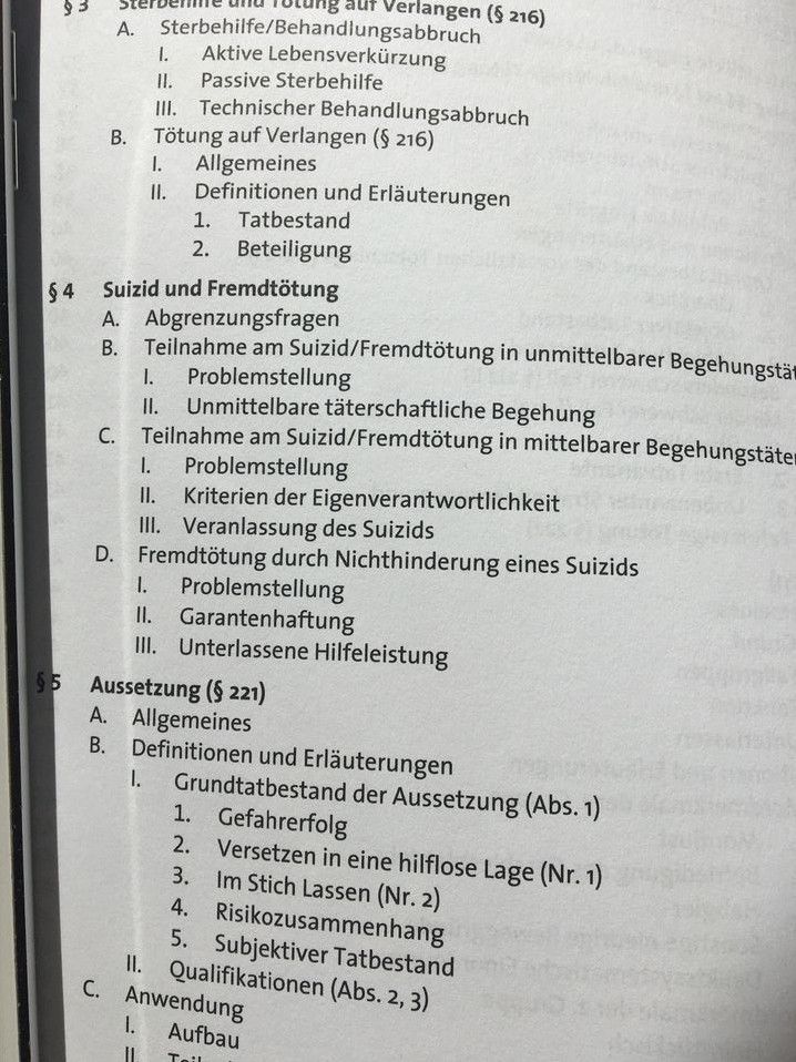 Strafrecht besonderer Teil I, Straftaten gegen Staat, Gesellschaf in München