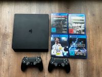 PlayStation 4 Slim 1TB + 2 Controller + 4 Spiele Schleswig-Holstein - Ahrensburg Vorschau