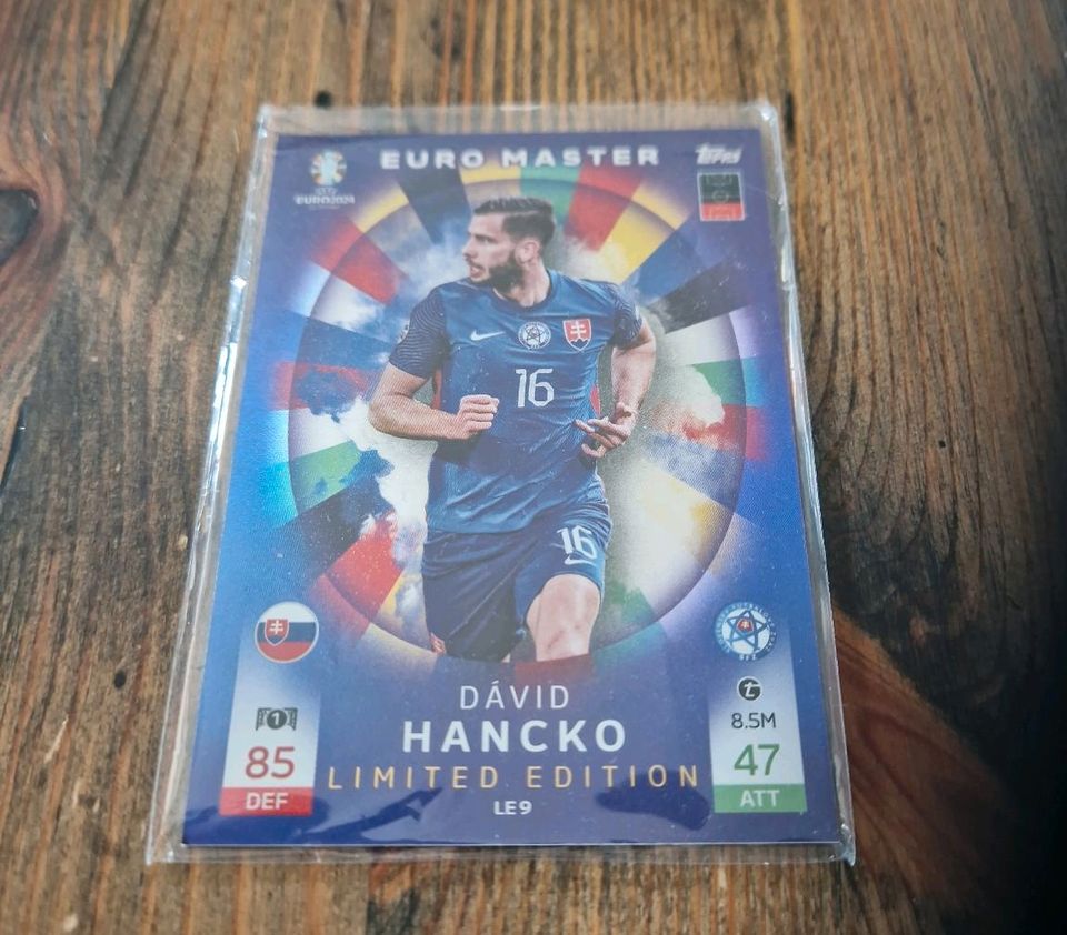 Topps Match Attax Uefa euro Germany 2024.Hancko Limited Edition in Hamm