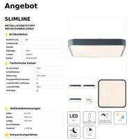 Brilliant LED Deckenleuchte Grau SLIMLINE Nordrhein-Westfalen - Arnsberg Vorschau