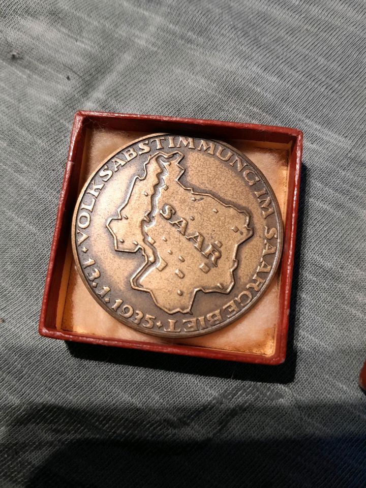 Orden Medaille im Etui Deutsch die Saar immer da in Bochum